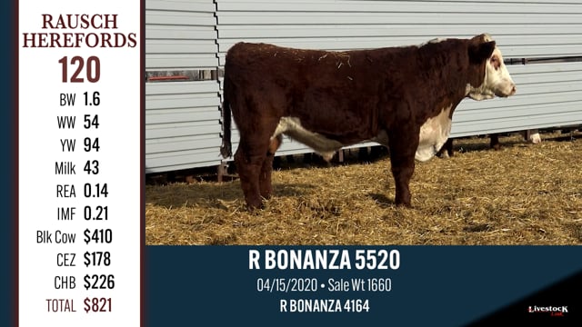 Lot #120 - R BONANZA 5520