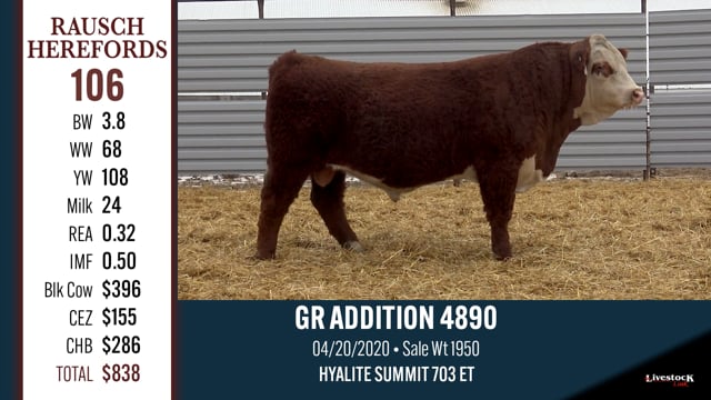 Lot #106 - GR ADDITION 4890