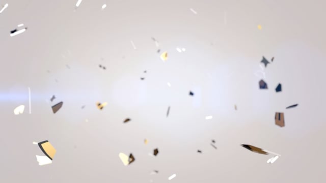 Thank You, Thank You Animation, Shards Animation. Free Stock Video