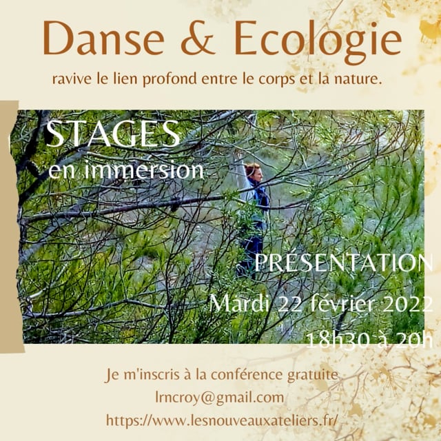 Danse et Ecologie- Visio conférence de présentation du stage