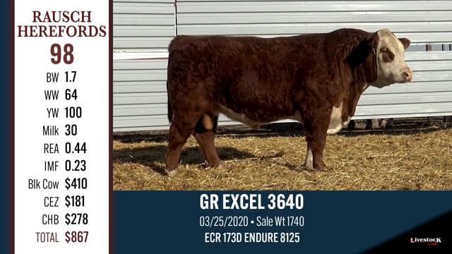 Lot #98 - GR EXCEL 3640