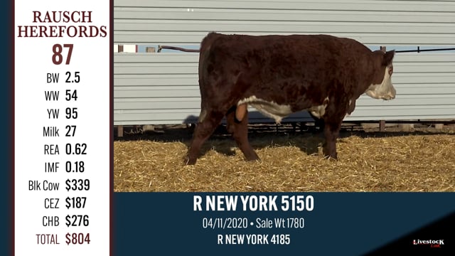 Lot #87 - R NEW YORK 5150