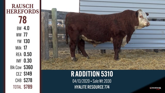 Lot #78 - R ADDITION 5310