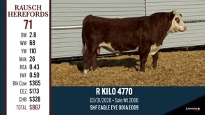 Lot #71 - R KILO 4770