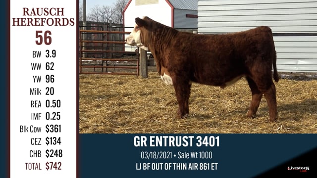Lot #56 - GR ENTRUST 3401