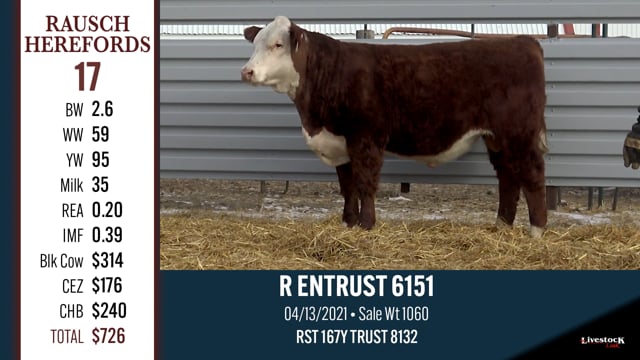 Lot #17 - R ENTRUST 6151