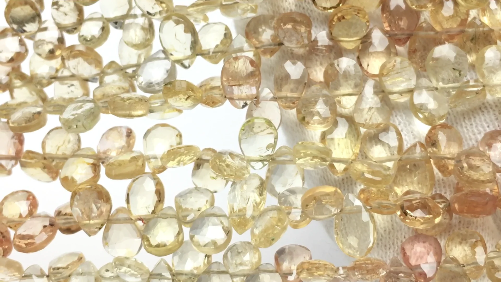 インペリアルトパーズ ペアシェイプ ブリオレットカット カラー