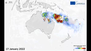Tonga: l'anidride solforosa dell'eruzione raggiunge l'Australia
