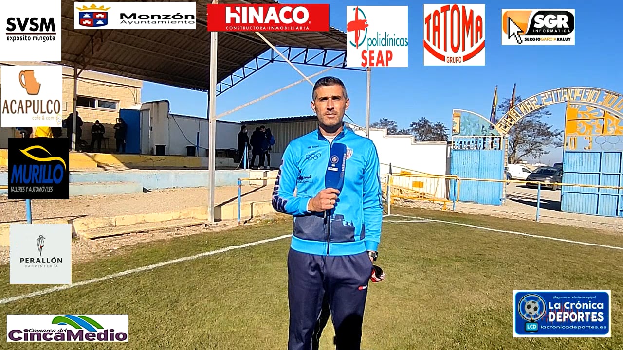 CRISTIAN ABAD (Entrenador Monzón) CD Robres 1-0 At.Monzón / J 20 / 3ª División