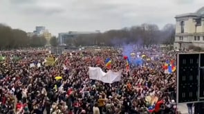 Enorme protesta contro le misure anti-Covid a Bruxelles