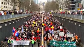 50.000 persone protestano contro le misure sanitarie a Bruxelles
