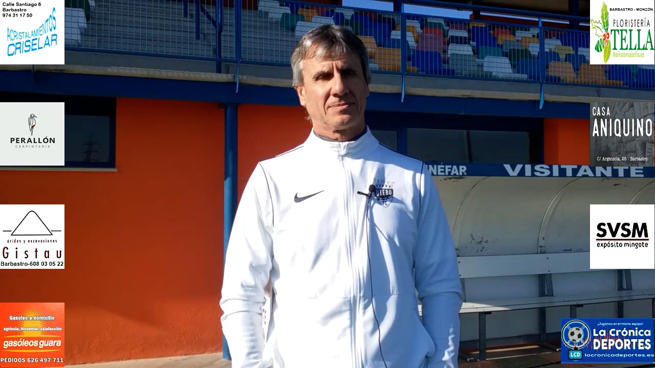 JUAN CARLOS BELTRÁN (Entrenador Utebo) CD Binéfar 1-0 Utebo / J 20 / 3ª División