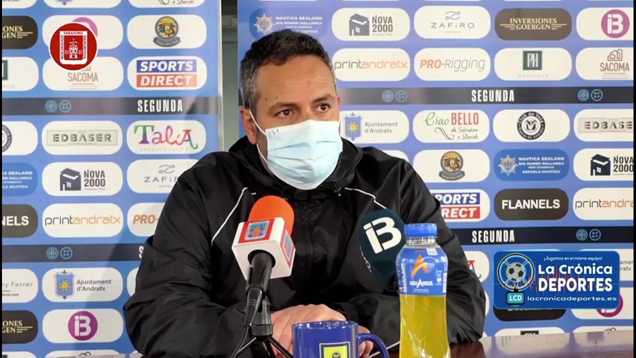 DAVID NAVARRO (Entrenador Tarazona) CE Andratx 1-1 SD Tarazona / J 18 / 2ª RFEF - Grupo 3 / Fuente Facebook SD Tarazona