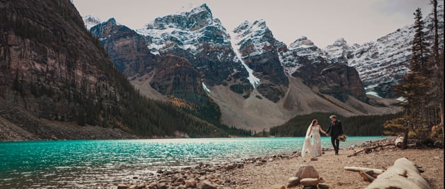 Jordan + Skylar - Lake Louise and Moraine Lake Elopement, Banff National Park