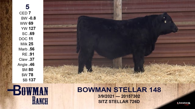 Lot #5 - BOWMAN STELLAR 148