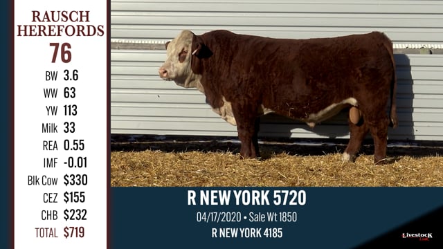 Lot #76 - R NEW YORK 5720