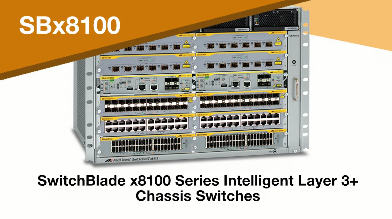 Video: SwitchBlade x8100 Series Intelligent Layer 3+ Chassis