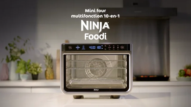 Ninja Foodi Four Multifonction 10-en-1, mini-four portable, surfaces de  travail, four multifonction avec 10 fonctions de cuisson; Air Fry, Roast,  Grill, Bake and more, Silver/Black DT200EU : : Cuisine et Maison
