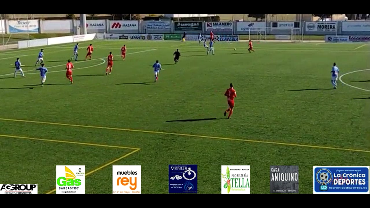 (RESUMEN y GOL) CD Binéfar 1-0 Utebo / J 20 / 3ª División