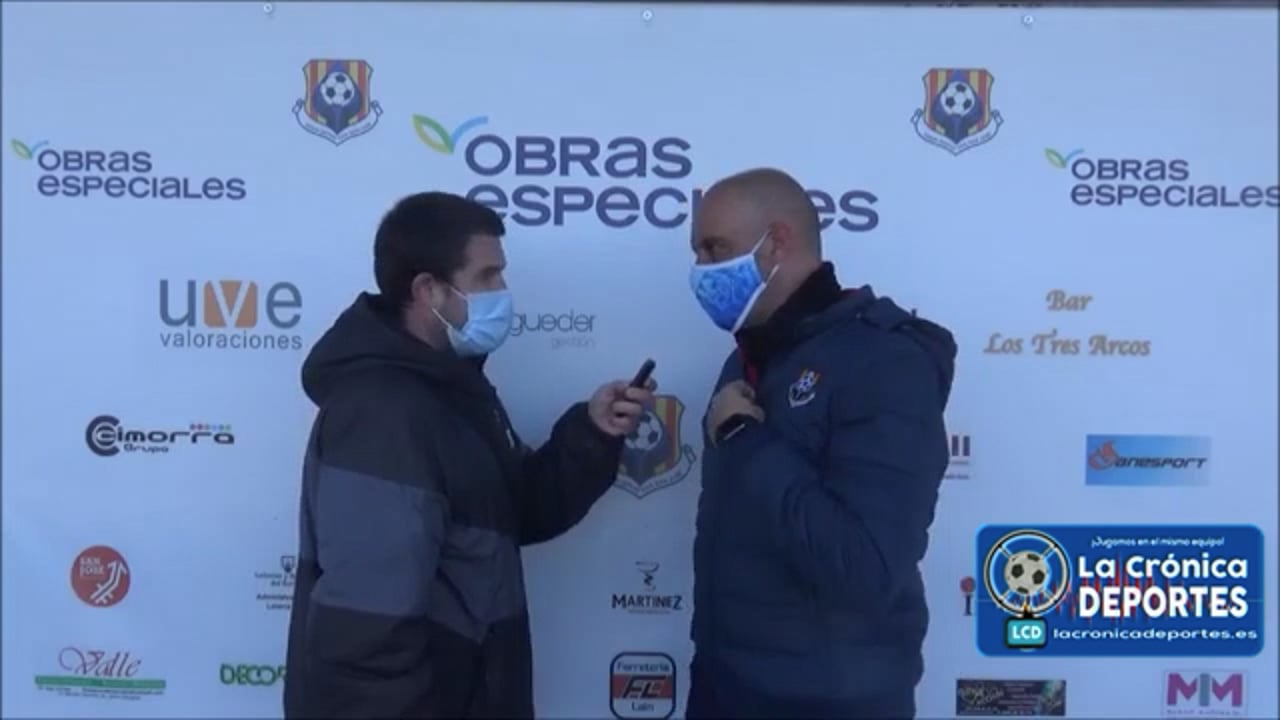 DAVID RINCÓN (Entrenador San José) UD San José 0-1 AD Almudévar / Jornada 17 / Preferente - Gr 2