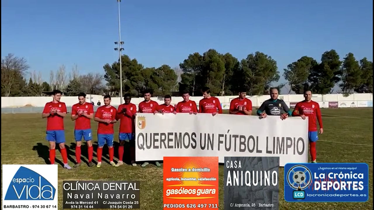 EL CD GALLUR PIDE UN FÚTBOL LIMPIO / Jornada 17 / Preferente - Gr 2