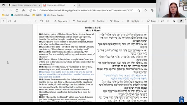 Torah Study 1/22/2022