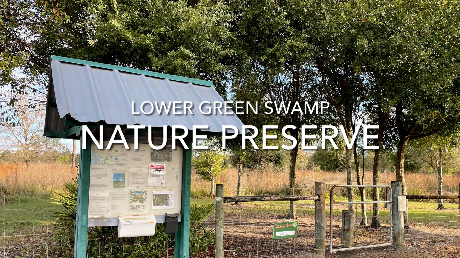 Lower Green Swamp Nature Preserve on Vimeo