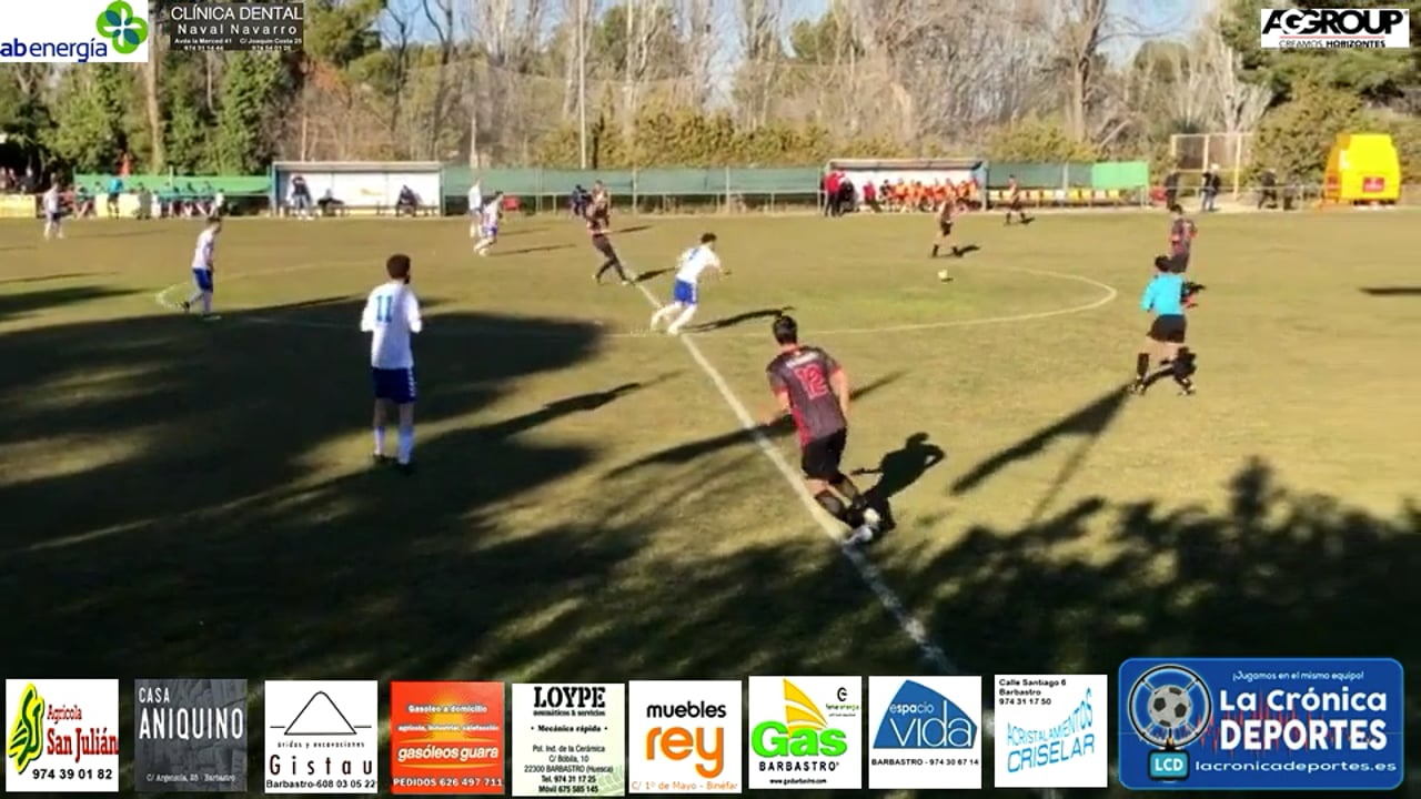 (RESUMEN y GOLES) CD Belchite 1-1 UD Barbastro / J 20 / 3ª División