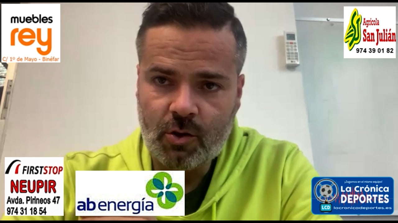 MOISÉS GUTIÉRREZ (Entrenador Sariñena) Sariñena 2-1 Valdefierro / J17 / Preferente Gr1