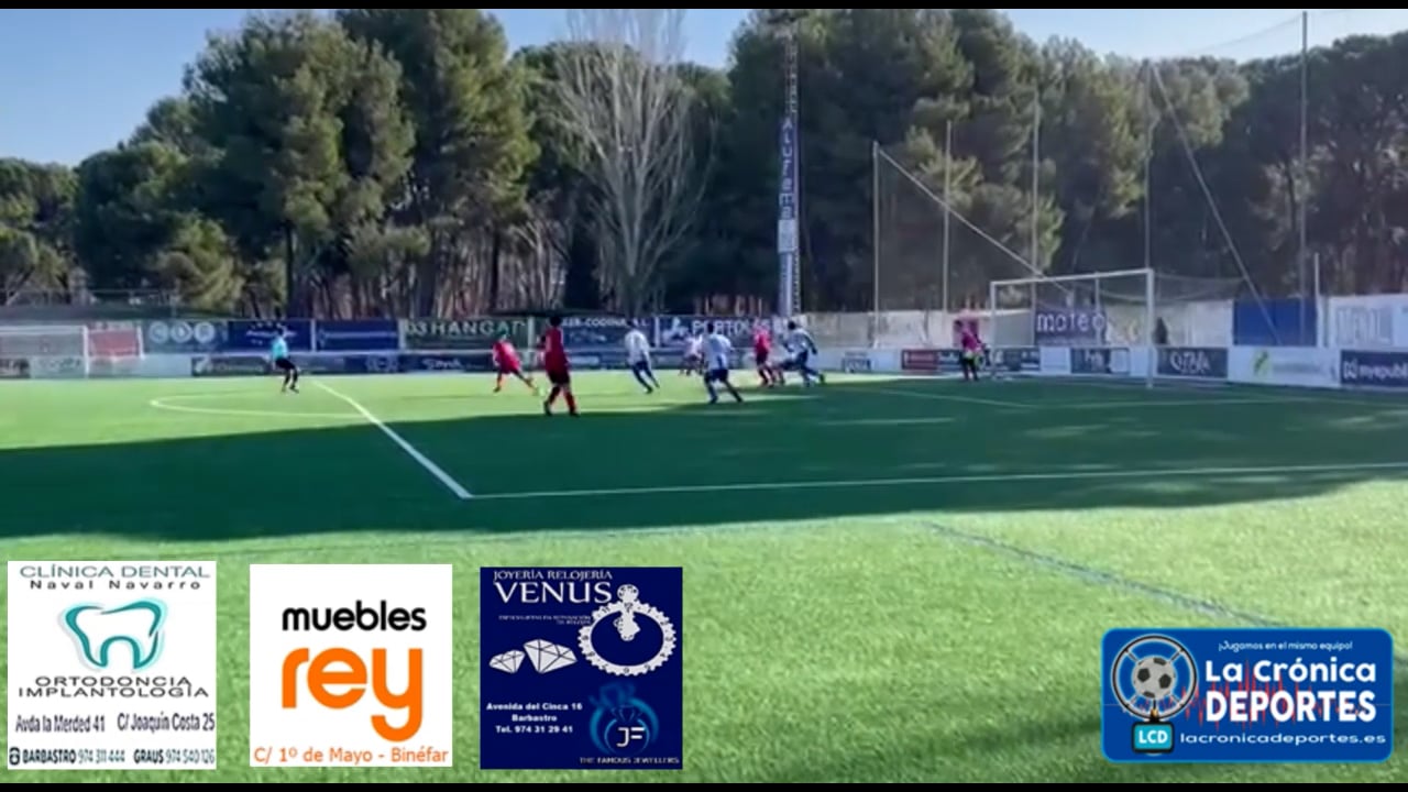 Segundo gol del Fraga B en su victoria 7-3 ante el Sena / J13 / 2ª Regional Gr 2-1
