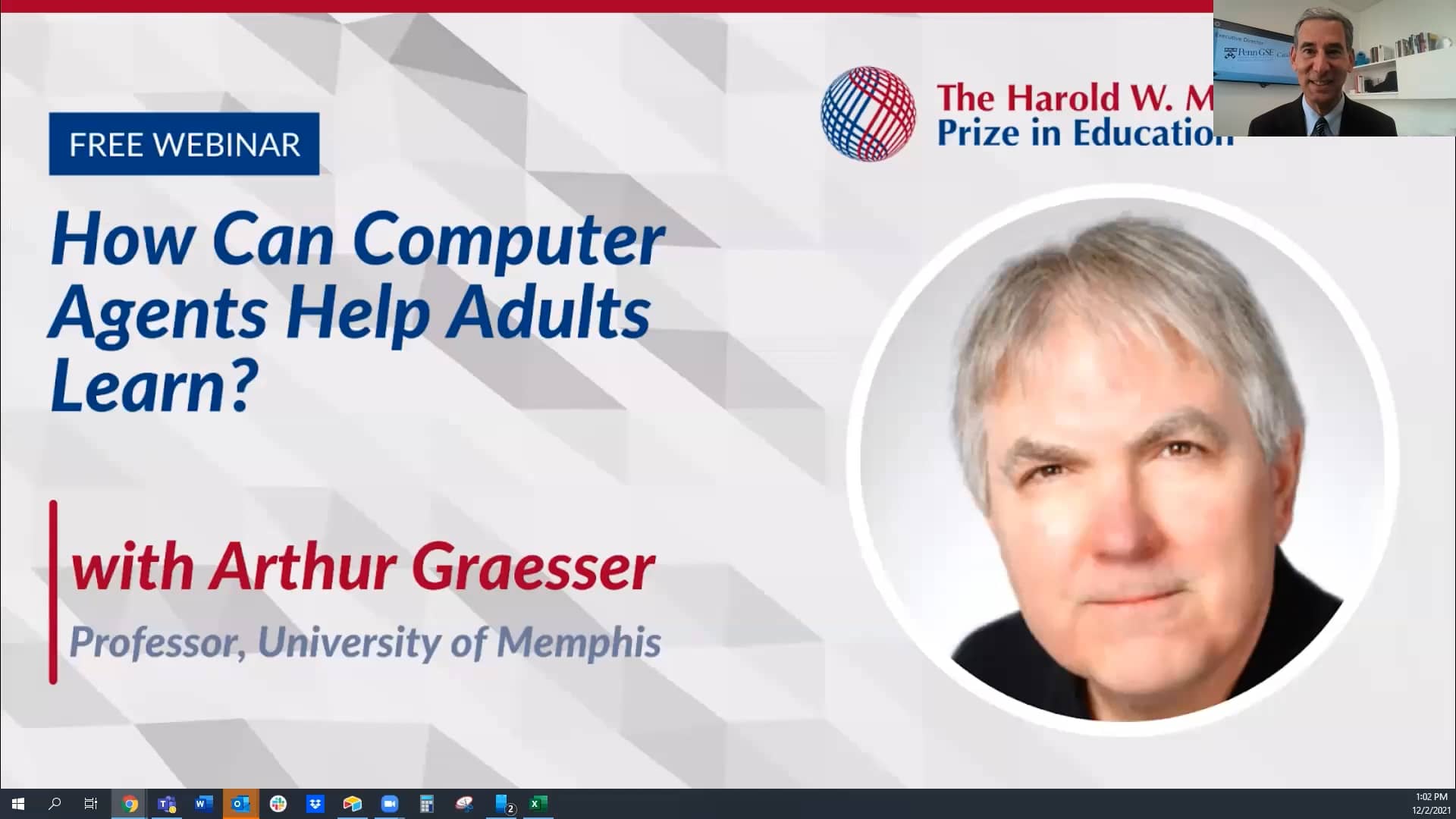 Play video:McGraw Prize Webinar: How Can Computer Agents Help Adults Learn?