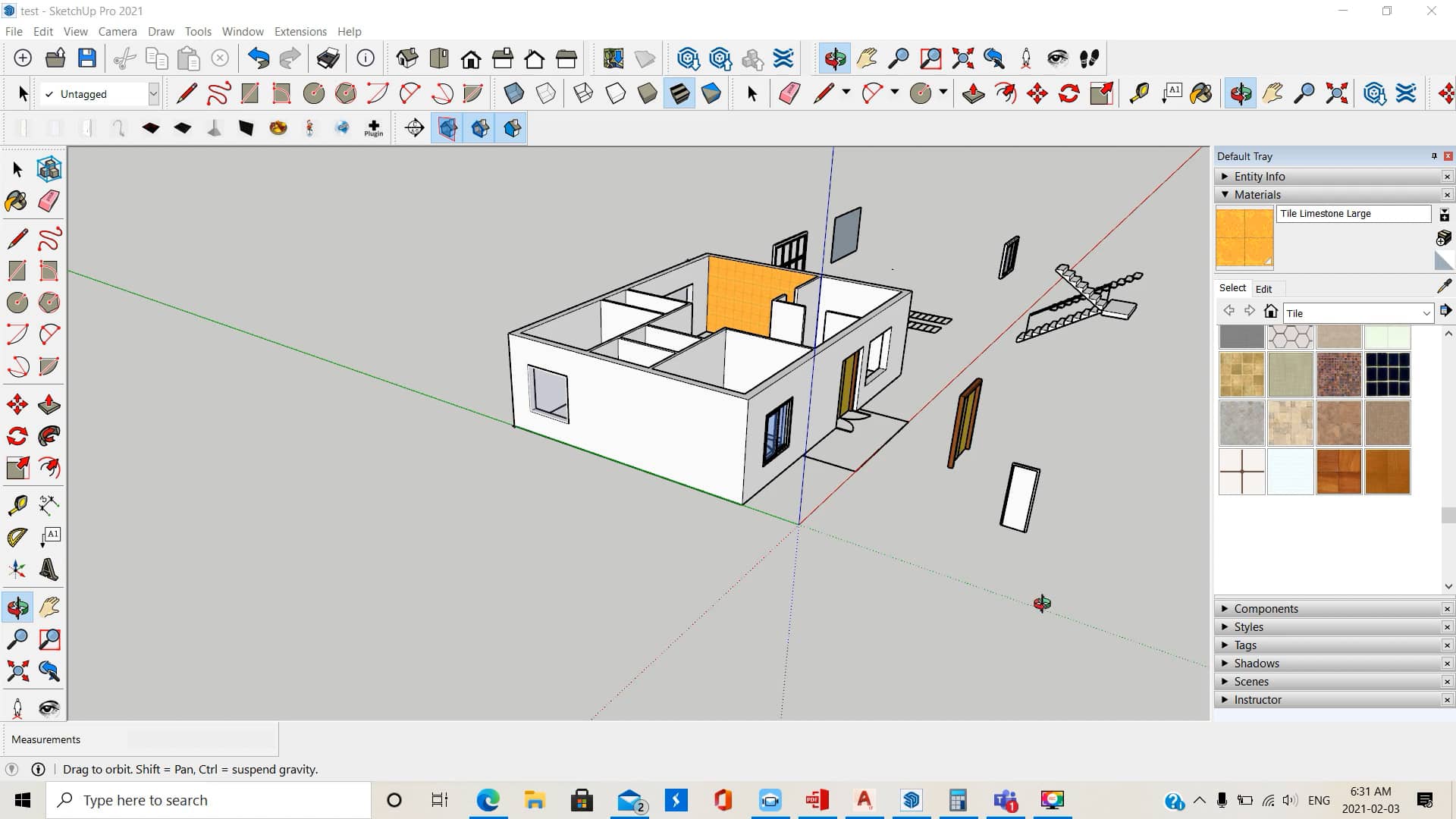 Lecture 3: Modelling in Sketchup 1 (Staircase) on Vimeo