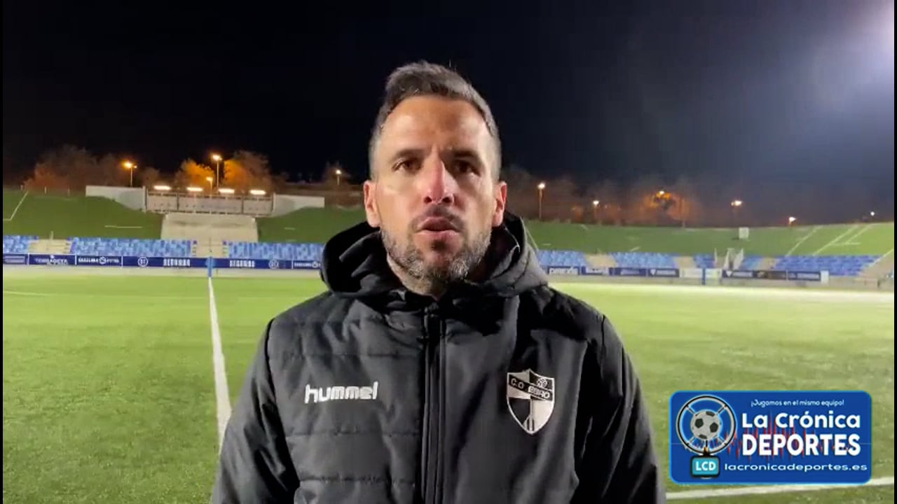 RAÚL JARDIEL (Entrenador Ebro) CF Badalona 1-1 CD Ebro / Jornada 18 / 2ª RFEF - Grupo 3 / Fuente Facebook CD Ebro