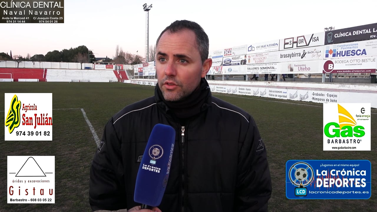 JOEL BORBÓN (Entrenador UDB Somontano) UDB Somontano 4-0 CD Albalate / Jornada 13 / 2ª Regional - Gr 2-1