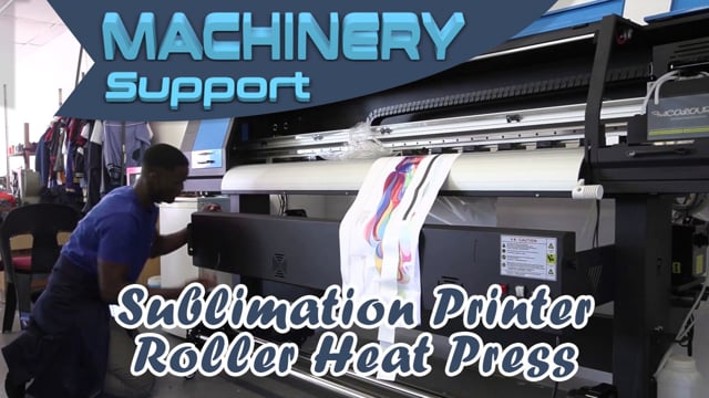 Assemble Wide Format Sublimation Printer and Roller Heat Press for Johannesburg Clothing Factory