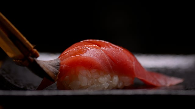 Medium Tuna brushed to perfection. Authentic Japanese sushi is prepared by an expert chef.
