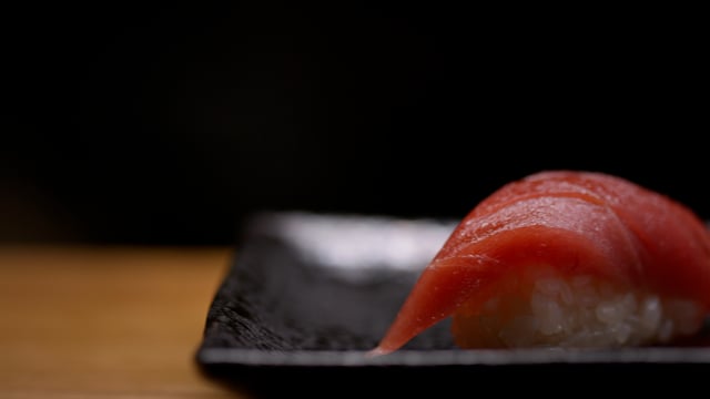 Medium Tuna brushed to perfection. Authentic Japanese sushi is prepared by an expert chef.