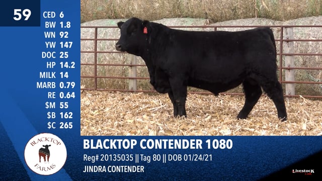 Lot #59 - BLACKTOP CONTENDER 1080