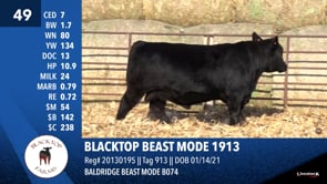 Lot #49 - BLACKTOP BEAST MODE 1913