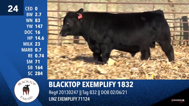 Lot #24 - BLACKTOP EXEMPLIFY 1832