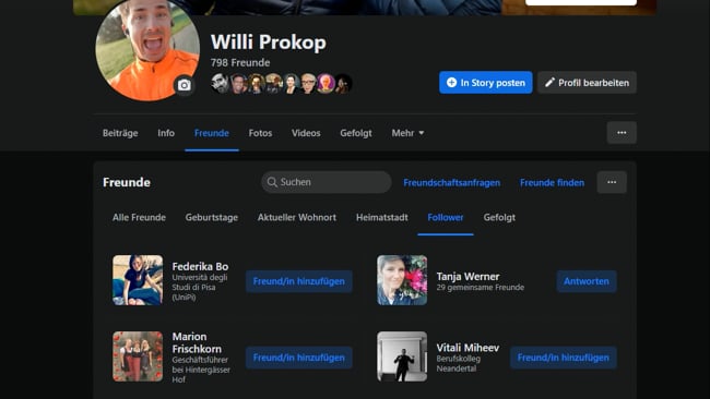 Neue Funktion für Follower, die aussagekräftig ist