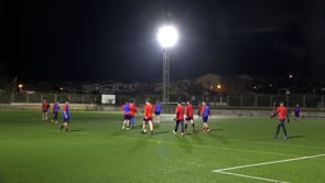 Instal·lades les llums led del camp de futbol