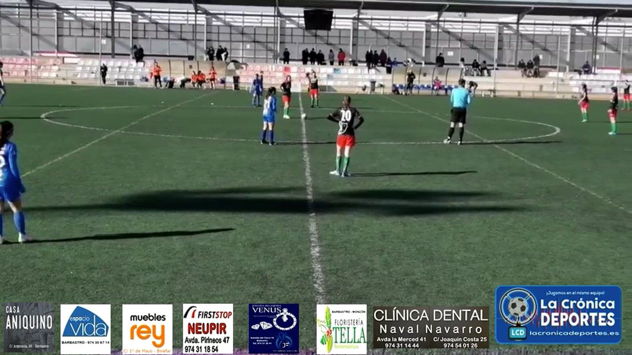 (RESUMEN y GOLES) Peña Ferranca 2-1 CD Delicias / J 14 / 1ª Aragón Femenina