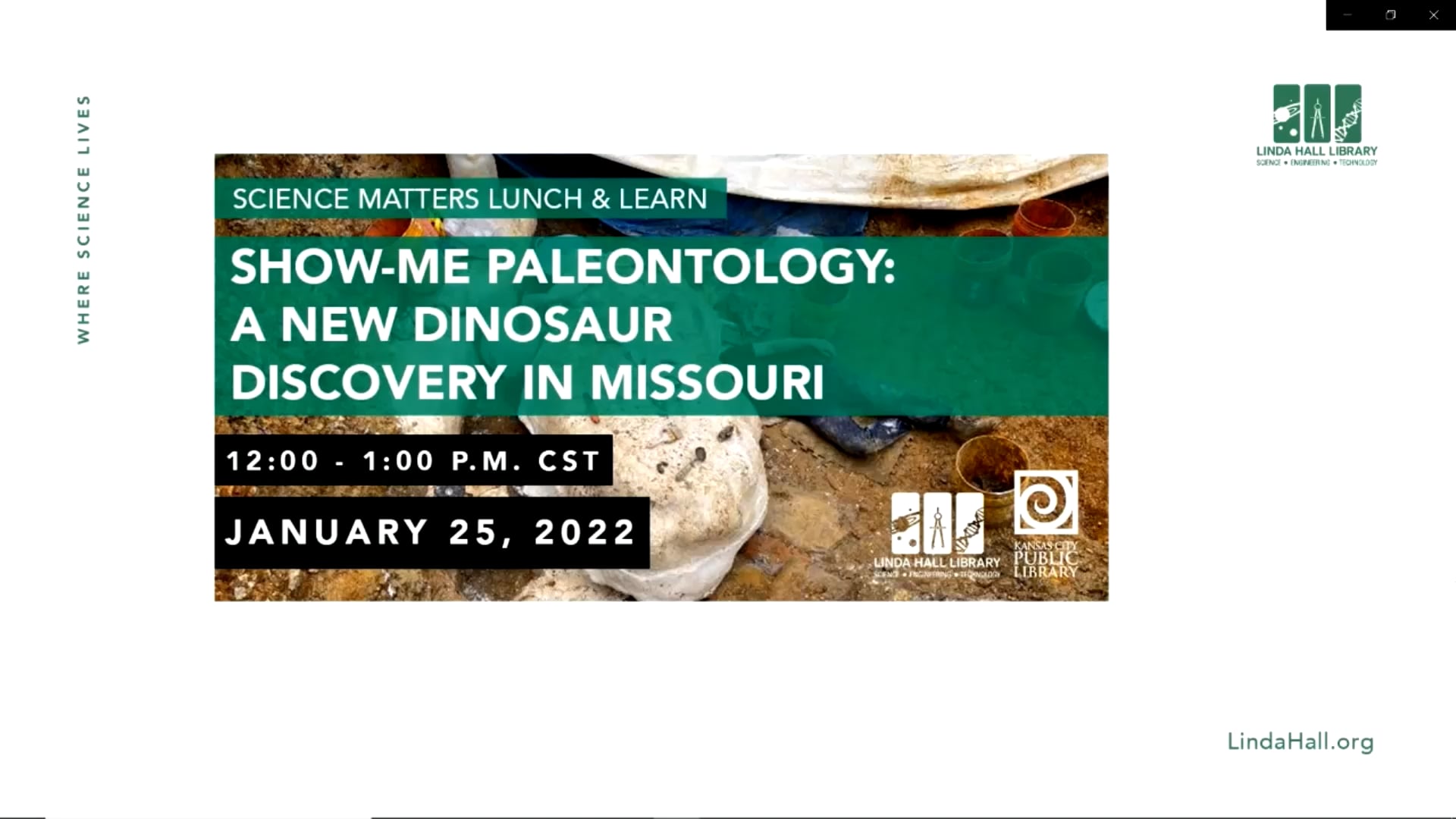 Show-Me Paleontology: A New Dinosaur Discovery in Missouri