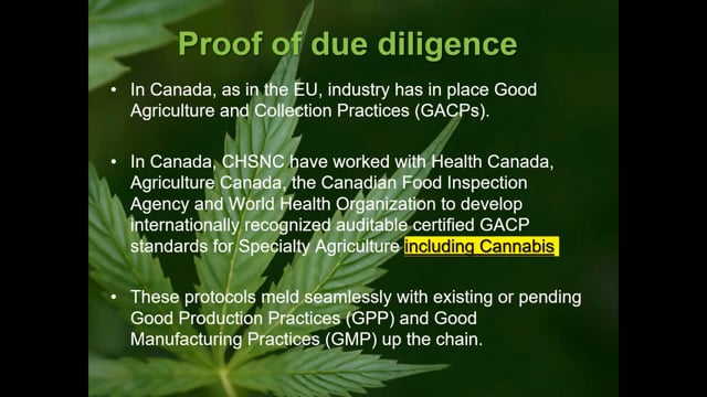 Quality Assurance Standards in the Canadian Cannabis Industry