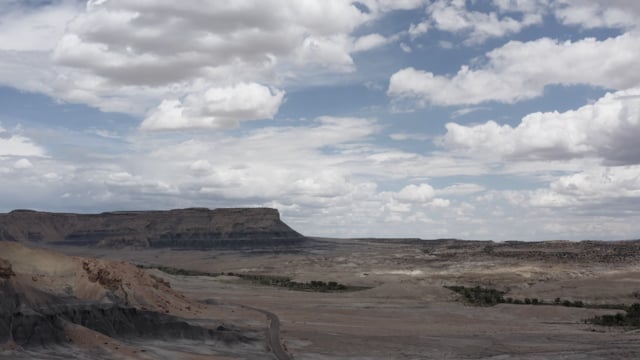 American landscape. Utah's natural desert stretching to the horizon. 