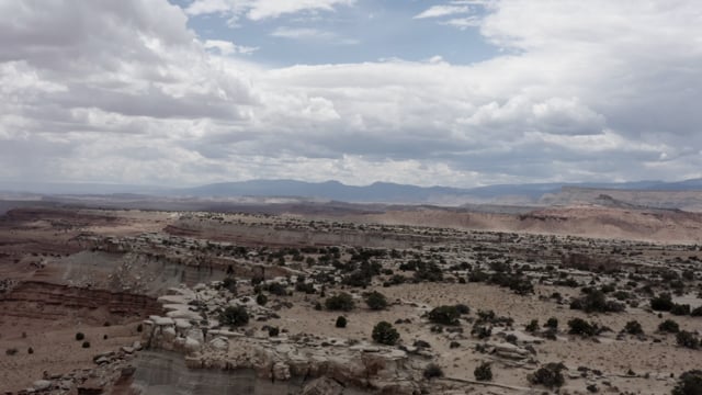 Utah desert. An open vast landscape of red rock. Natural American Landscape. 