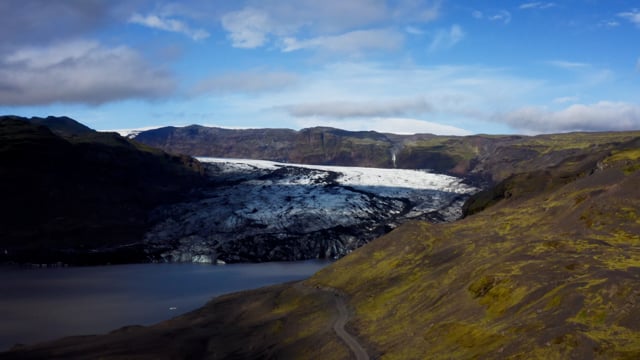 Melting glacier in Iceland. 