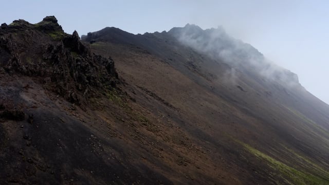 Mountain peaks of Iceland.