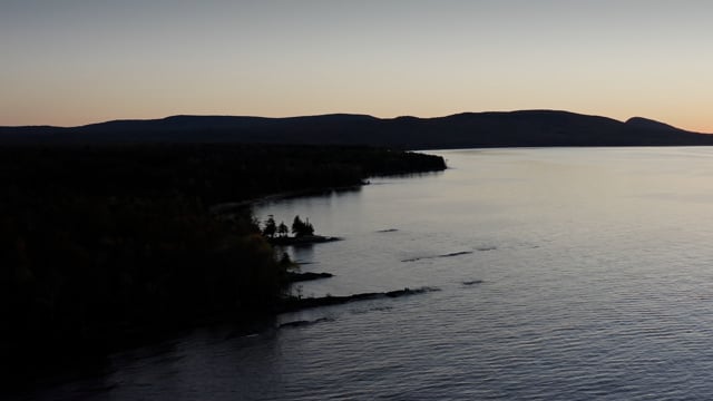 Beautiful great lake shorelines. Stunning natural forests. Lake Superior.